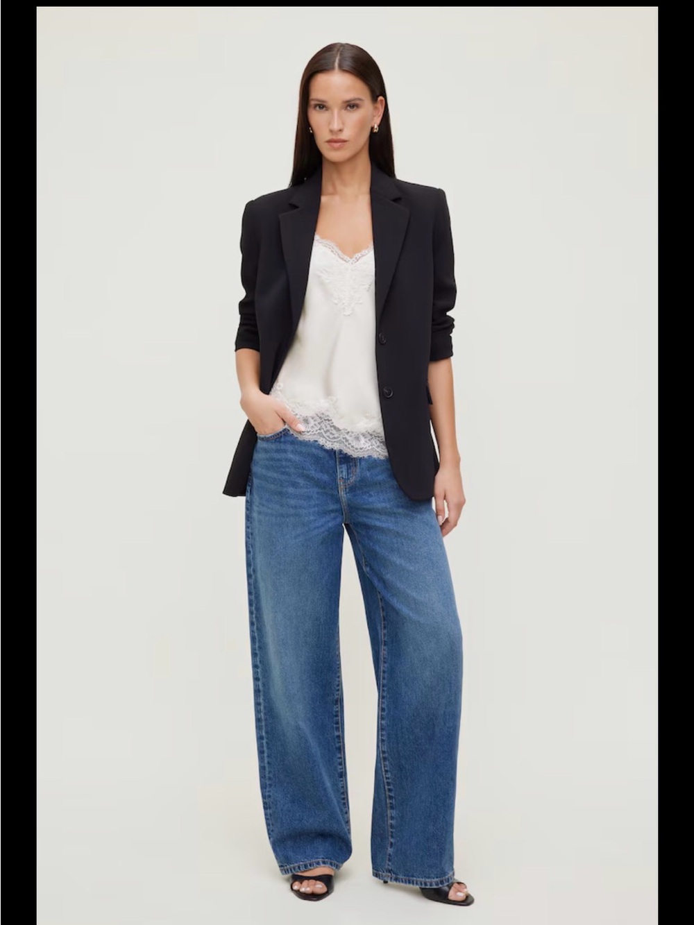 Wide Leg Blue Women’s Jeans - Classic Denim